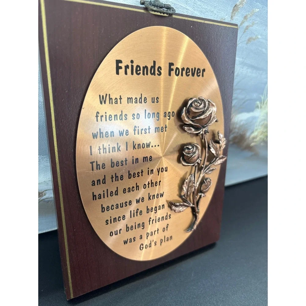 A&F Made in Canada Wood wall plaque with 3D Copper 